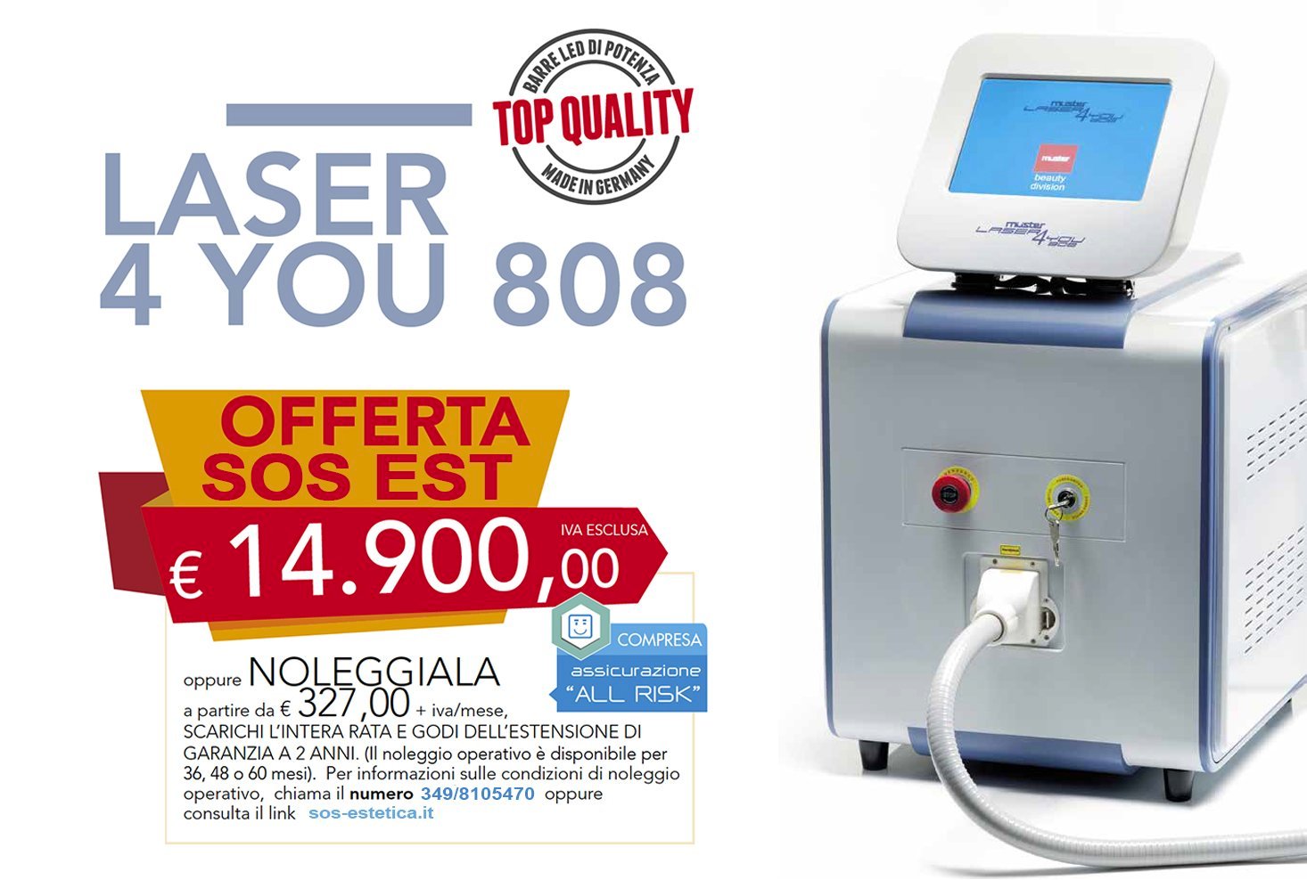 offerta macchinario laser al diodo